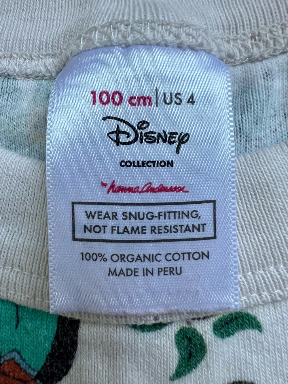 Hanna Andersson 100% Organic Cotton Disney Princess Pajama Set, Size 4